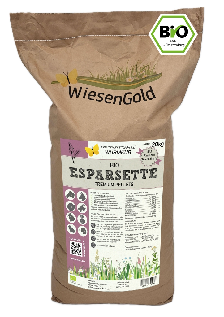 Eine Handvoll Pellets